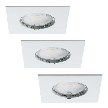 Paulmann 92760 - SET 3x Spot encastrable LED salle de bain COIN LED/6,8W IP44