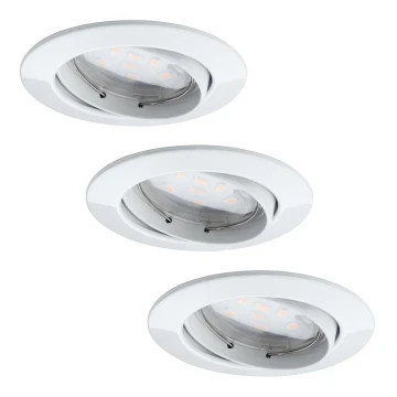 Paulmann 92765 - SET 3xLED/6,8W Badkamer inbouwspot COIN 230V