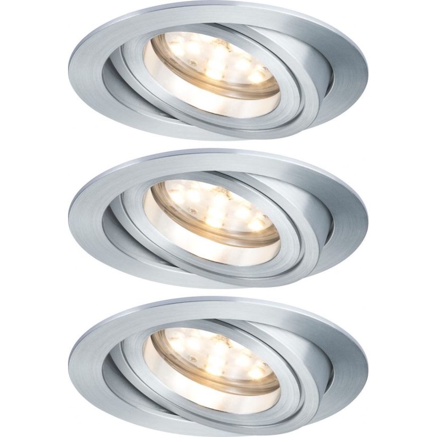 Paulmann 92817 - SET 3xLED/7W IP23 Dimbare en hangende badkamer verlichting COIN 230V