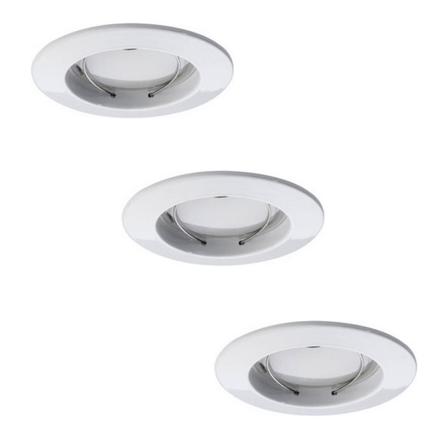 Paulmann 92823 - LOT 3x Spot encastrable LED salle de bain COIN