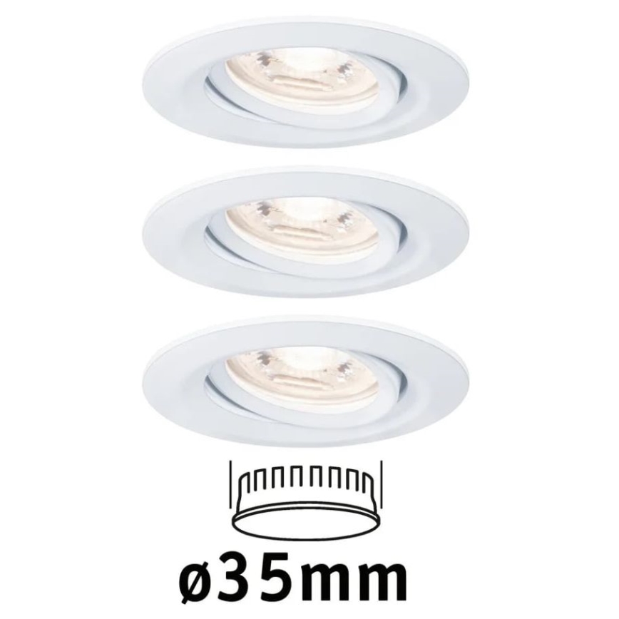 Paulmann 92971 - SET 3x LED/4,2W IP23 Dimbare en hangende badkamer verlichting NOVA 230V