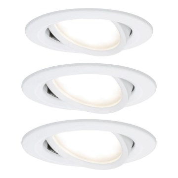 Paulmann 93449 - LOT 3xLED/6,5W IP23 Spot encastrable salle de bain NOVA 230V