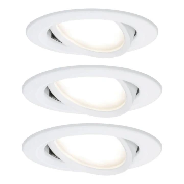 Paulmann 93449 - LOT 3xLED/6,5W IP23 Spot encastrable salle de bain NOVA 230V