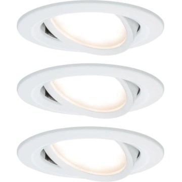 Paulmann 93485 - SET 3xLED/6W IP23 Dimbare en hangende badkamer verlichting NOVA 230V