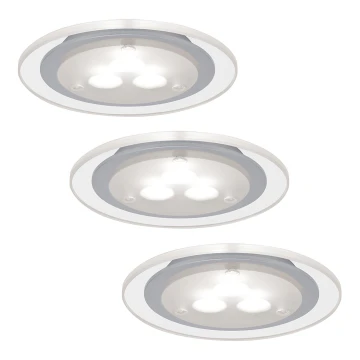 Paulmann 93543 - SET 3x LED Inbouwspot MICRO LINE 3xLED/3W/230V