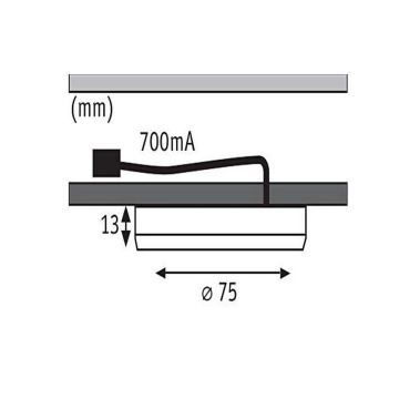 Paulmann 93564 - SET 3x LED/4,5W Meubel verlichting FURNITURE 230V