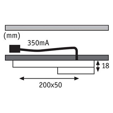 Paulmann 93566 - SET 3xLED/3,2W Luminaire pour meubles SETUP 230V