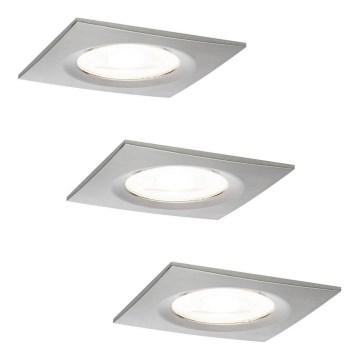 Paulmann 93615 - PACK 3x LED/7W IP44 Dimmable spot encastrable salle de bain