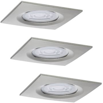 Paulmann 93615 - PACK 3x LED/7W IP44 Dimmable spot encastrable salle de bain