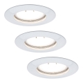 Paulmann 93655 - LOT 3x Luminaire encastré LED GU10/4,5W/230V