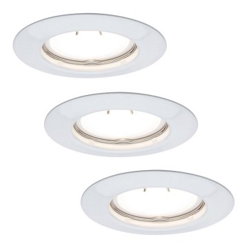 Paulmann 93655 - LOT 3x Luminaire encastré LED GU10/4,5W/230V