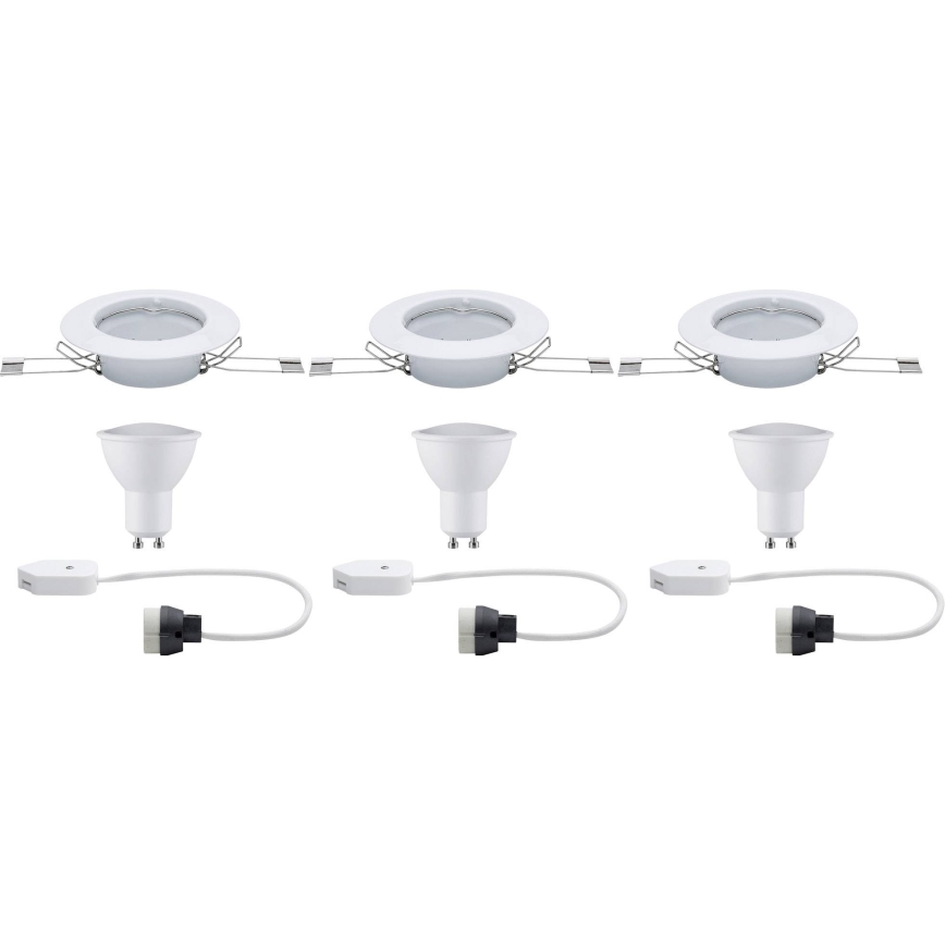 Paulmann 93655 - SET 3xLED-GU10/4,5W Inbouwverlichting 230V