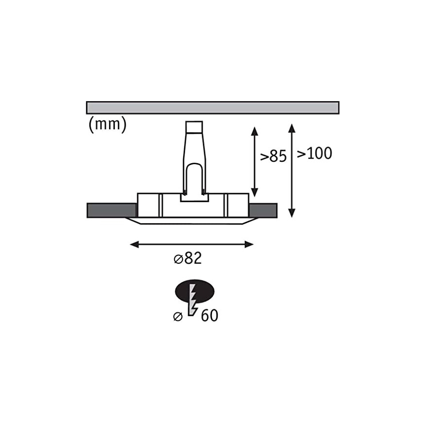 Paulmann 936557 - LOT 3x Luminaire encastré LED GU10/4,5W/230V