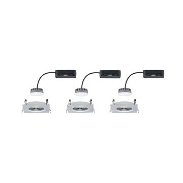 Paulmann 93895 - LOT 3xLED/6W IP44 Spot encastrable salle de bain à intensité variable NOVA 230V