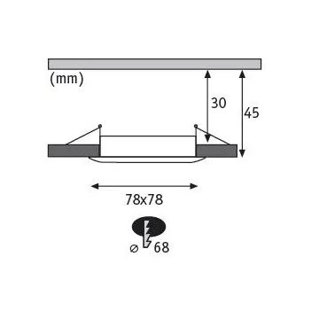 Paulmann 93895 - LOT 3xLED/6W IP44 Spot encastrable salle de bain à intensité variable NOVA 230V