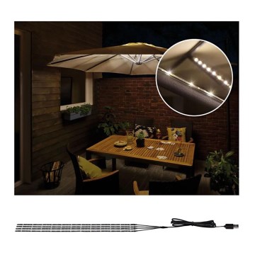 Paulmann 94208 - LED/1,8W Éclairage de parasol PARASOL 5V/USB 1,6m