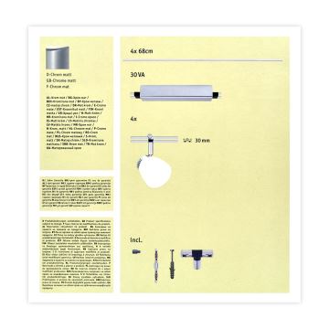 Paulmann 95196 - 4xLED/4W Spot ICE 230V