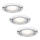 Paulmann 99814 - PACK 3x Luminaire LED encastrable MICRO LINE LED/1W/230V/12V