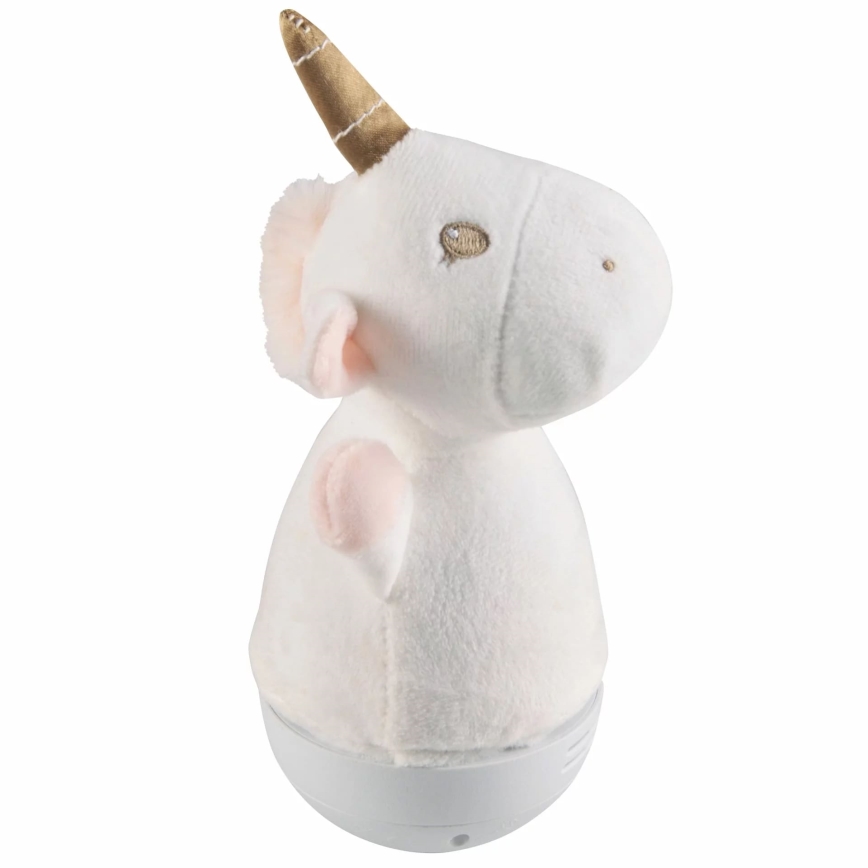 Petite lampe de nuit pour enfants LED RVB avec une mélodie 3xAAA/5V licorne