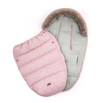 PETITE&MARS - Chancelière pour bébé 4en1 COMFY Glossy Princess/Grey rose