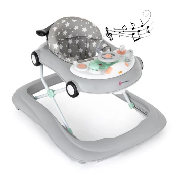 PETITE&MARS - Trotteur pour bébé avec mélodie CABRIO gris