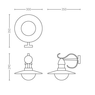 Philips 01816/30/PN - Buitenlamp MYGARDEN TOPIARY 1xE27/60W/230V IP44