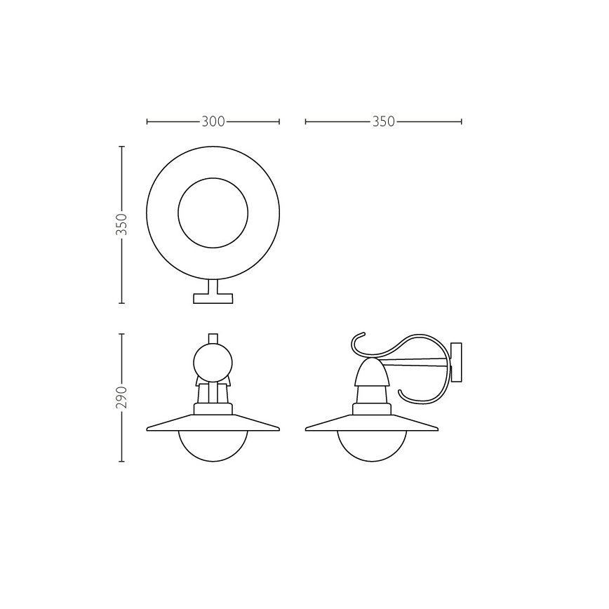 Philips 01816/30/PN - Buitenlamp MYGARDEN TOPIARY 1xE27/60W/230V IP44