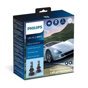 Philips 11362U91X2 - LOT 2x Ampoule LED de voiture Ultinon 9100 H11 PGJ19-2/13,2W/12/24V 5800K