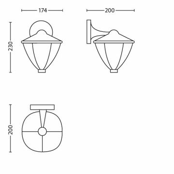 Philips - LED Buitenlamp 1xLED/4,5W/230V IP44