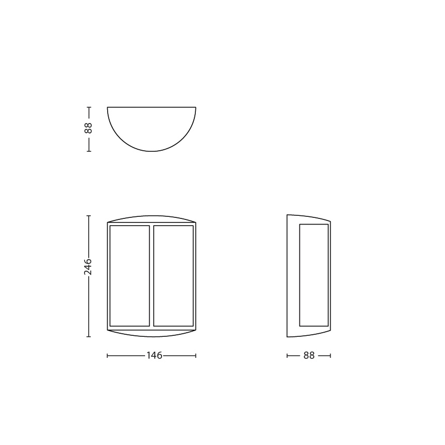 Philips - Applique murale LED extérieure 1xLED/6W