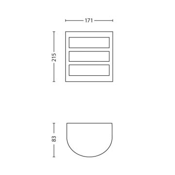 Philips - Wand Lamp voor Buiten 1xLED/6W/230V IP44