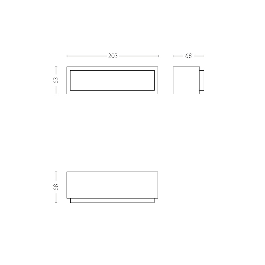 Philips 17354/93/P3 - Applique murale LED extérieure LED/4,5W IP44