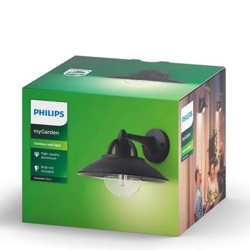 Philips 17381/30/PN - Applique murale d'extérieur COMORANT 1xE27/42W/230V IP44