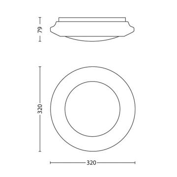 Philips - Plafonnier LED/16W/230V