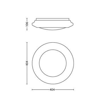 Philips - Plafond Lamp 1xLED/22W/230V