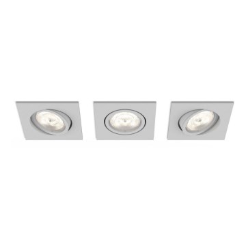 Philips 50123/87/P0 - PACK 3x LED Lumière ajustable encastrée CASEMENT LED/4,5W/230V
