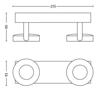 Philips - Spot à intensité variable LED 2xLED/4,5W/230V