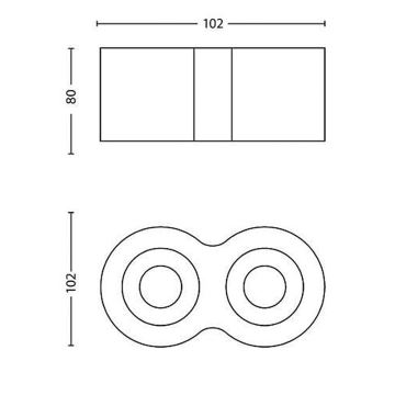 Philips - Spot à intensité variable LED 2xLED/4,5W/230V