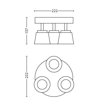 Philips - Spot LED 3xLED/4W/230V