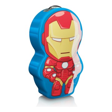 Philips 71767/35/16 - Lampe de poche enfant DISNEY IRON MAN 1xLED/0,3W/2xAAA