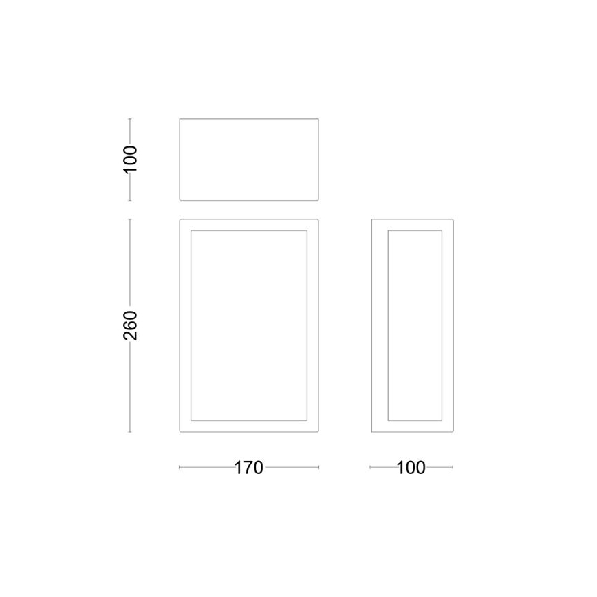 Philips - Applique murale extérieure ALZOR 1xE27/25W/230V IP44