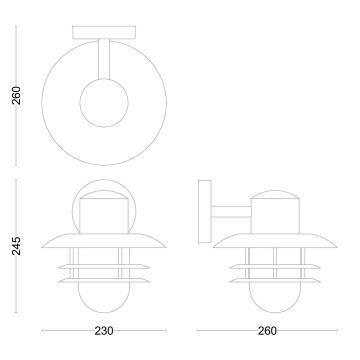 Philips - Applique murale extérieure INYMA 1xE27/25W/230V IP44