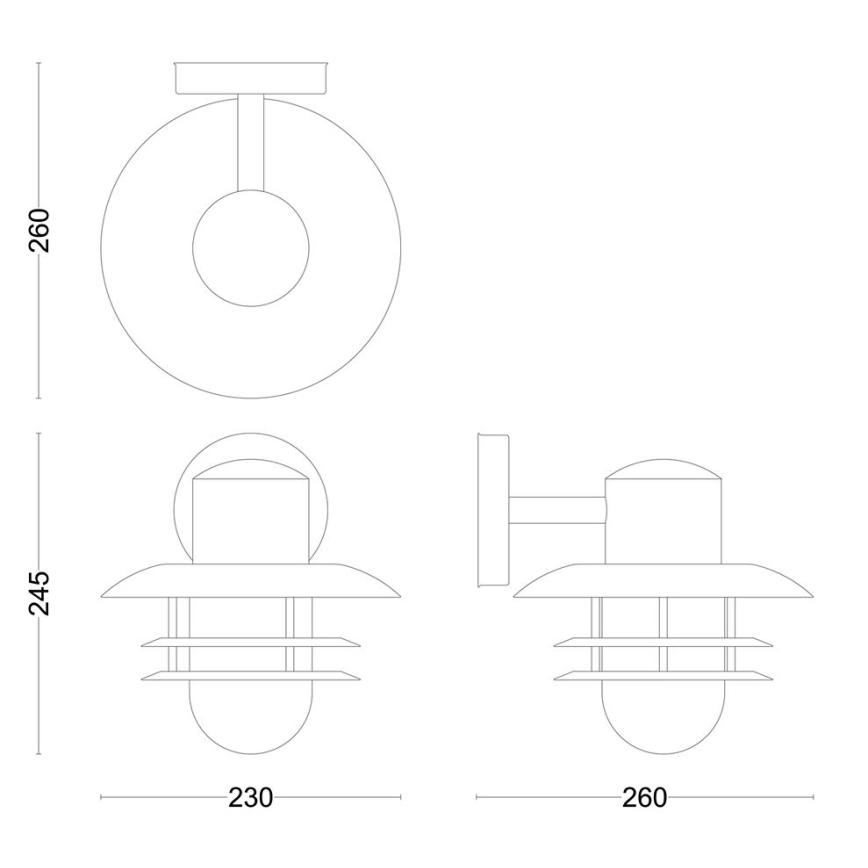 Philips - Applique murale extérieure INYMA 1xE27/25W/230V IP44