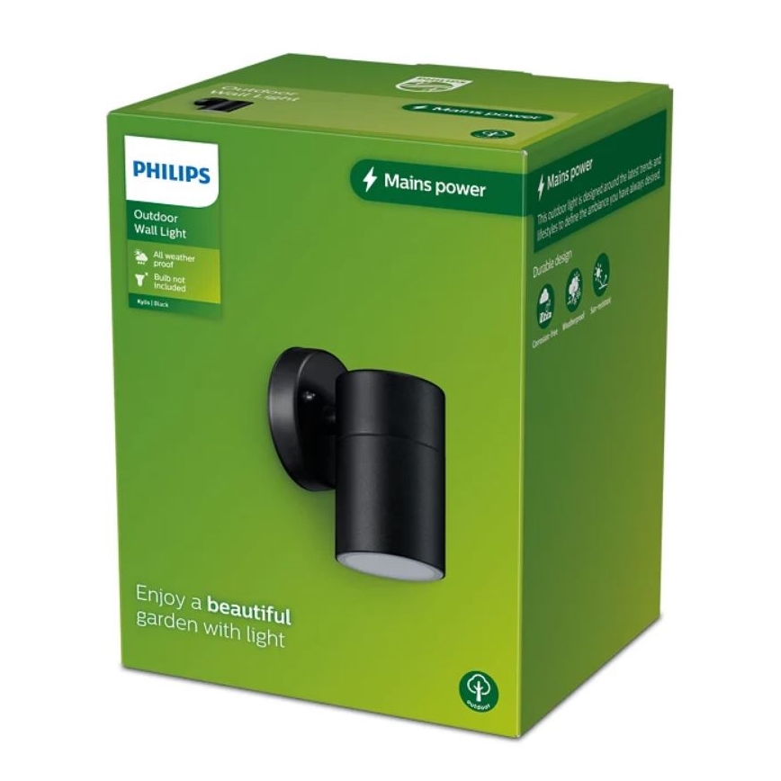 Philips - Applique murale extérieure KYLIS 1xGU10/25W/230V IP44