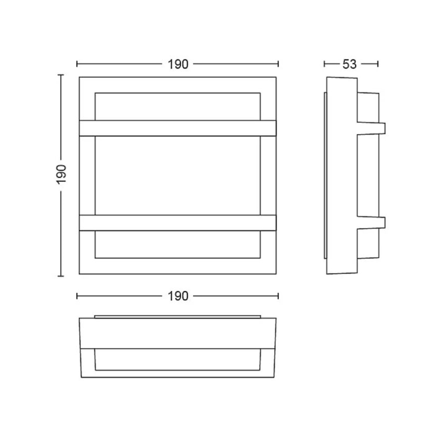 Philips - Applique murale extérieure PETRONIA LED/3,8W/230V IP44