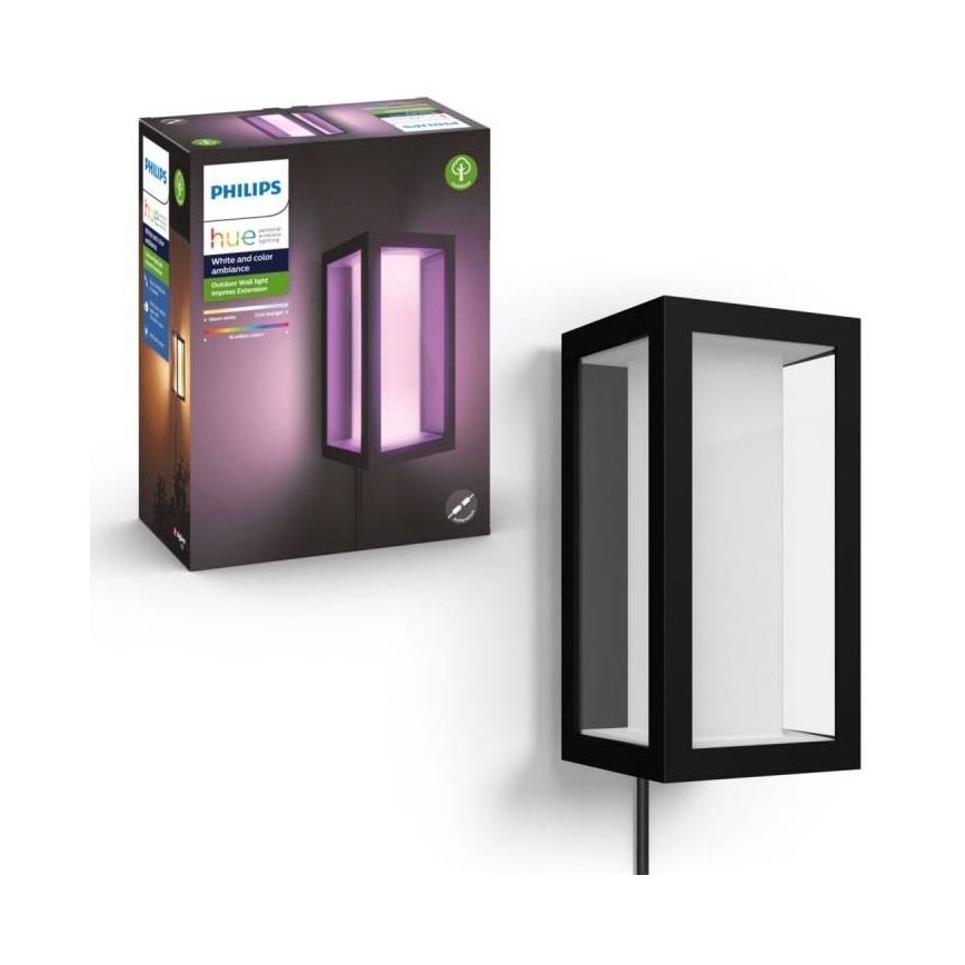 Philips - Applique murale LED RGBW extérieure à intensité variable Hue IMPRESS 2xLED/8W/24V 2000-6500K IP44