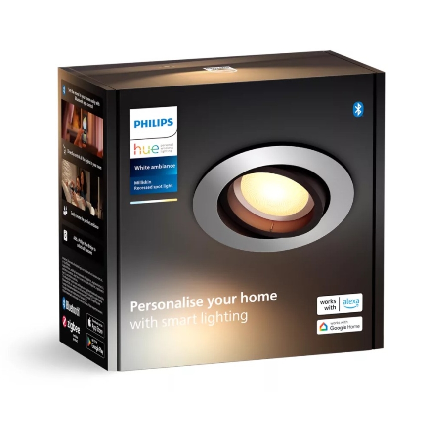 Philips - Dimbare LED hangende plafond verlichting Hue MILLISKIN 1xGU10/4,2W/230V 2200-6500K