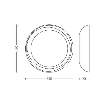 Philips - Dimbare LED plafondlamp FLETA LED/10W/230V 2700K doorzichtig