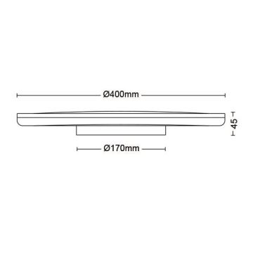 Philips - Dimbare LED plafondlamp SCENE SWITCH LED/22W/230V diameter 40 cm 4000K wit