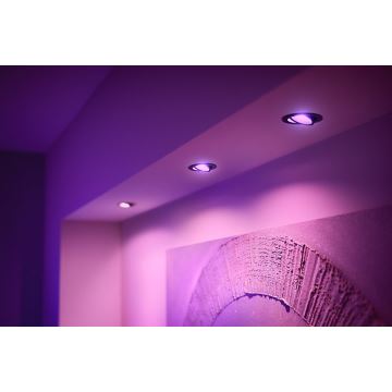 Philips - Dimbare LED RGB Inbouw Lamp Hue CENTURA 1xGU10/5,7W/230V 2000-6500K